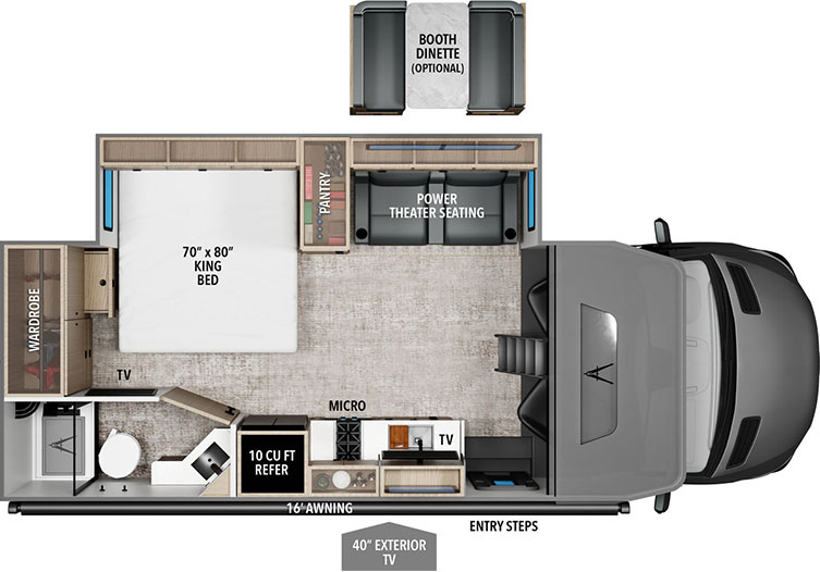 Grand Design Lineage Series M - 25FW Floorplan