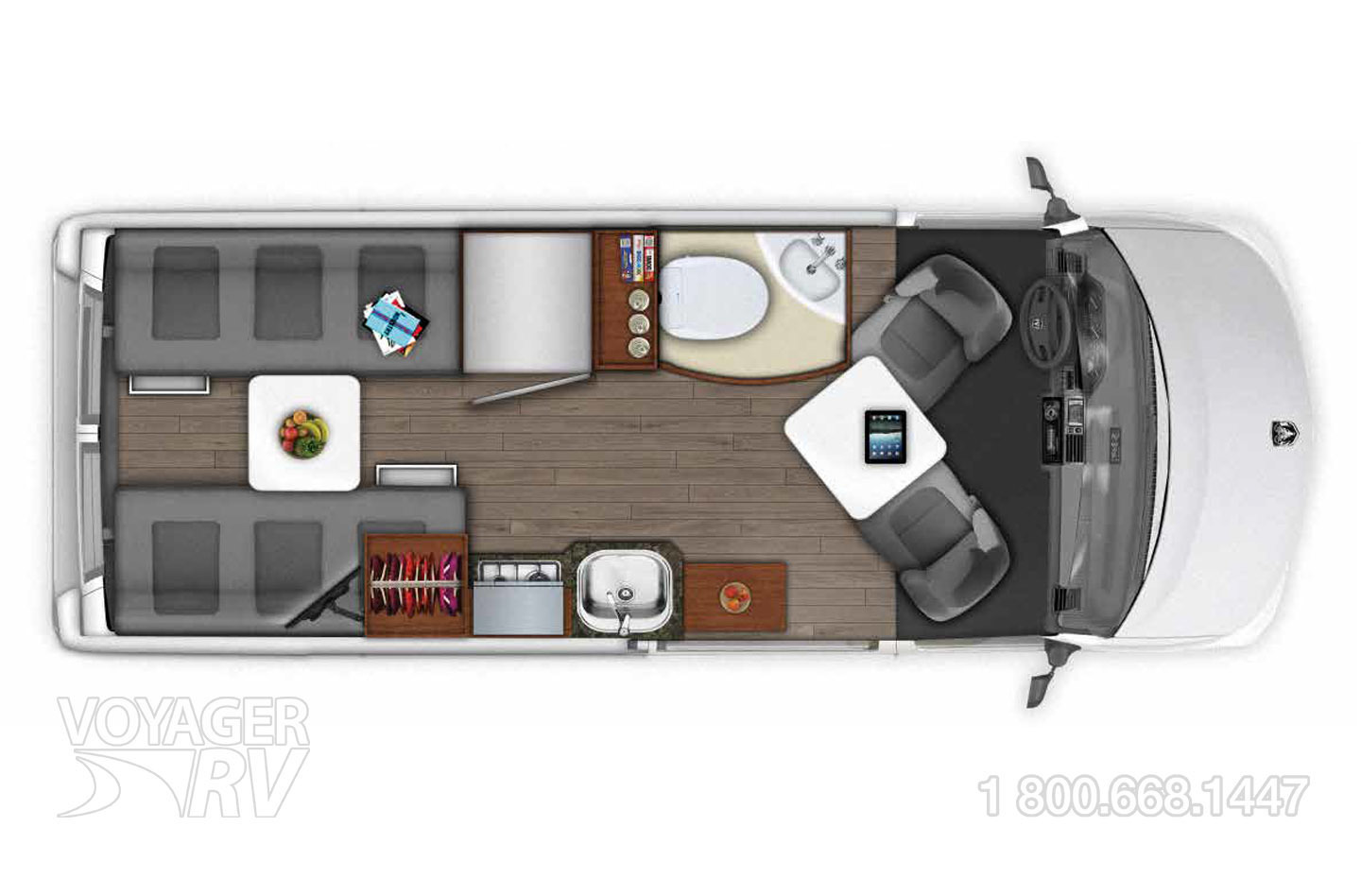 2025 Winnebago Solis Pocket 36A Floorplan