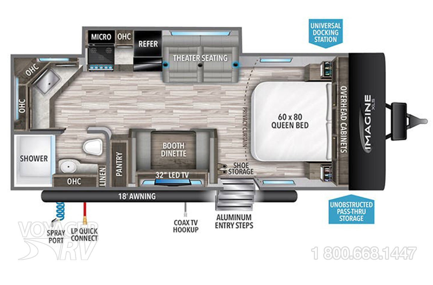 2024 Jayco Jay Feather 22RB Floorplan