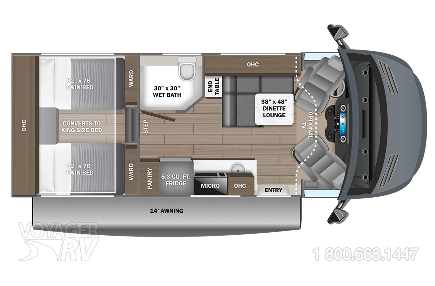 2025 Jayco Granite Ridge 23S AWD Floorplan