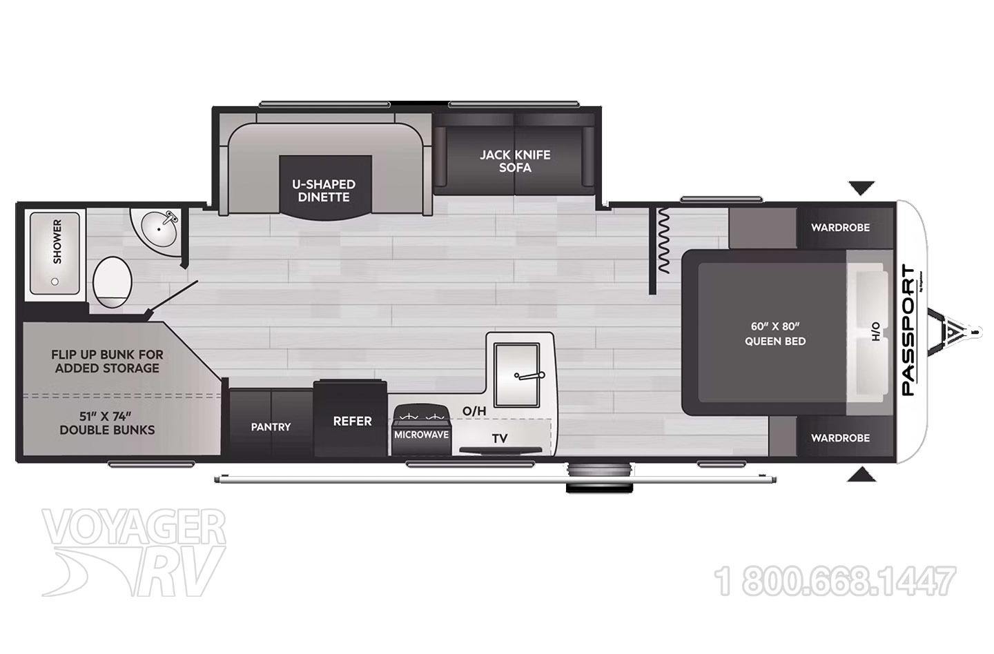 2022 Jayco Jay Flight 264BHW Rocky Mountain Floorplan