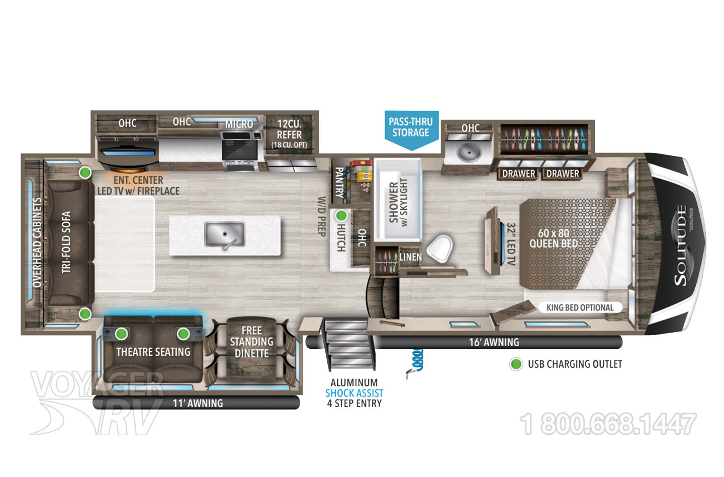 2024 Grand Design Reflection 303RLS Floorplan