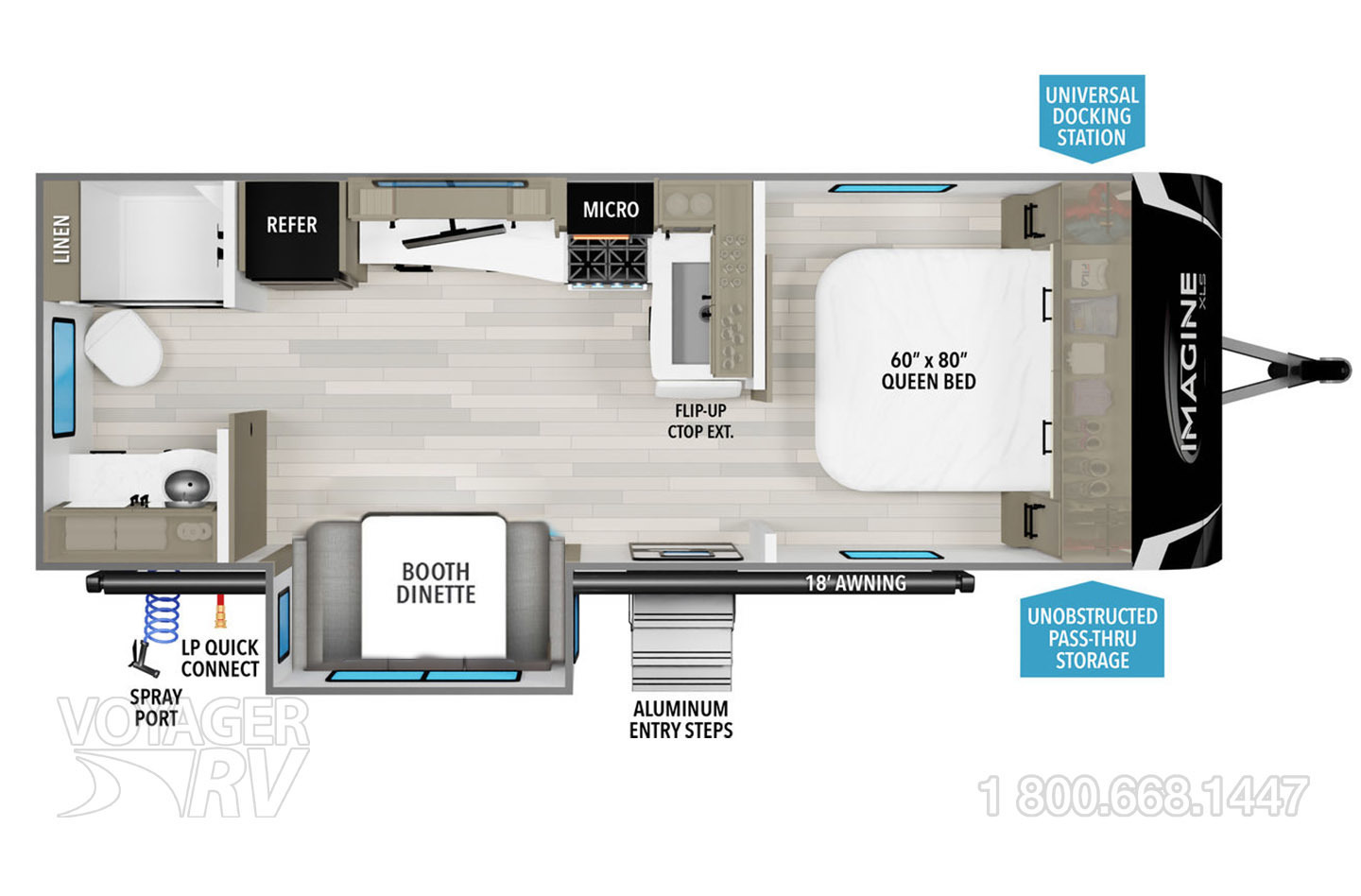 2025 Grand Design Imagine XLS 17MKE Floorplan