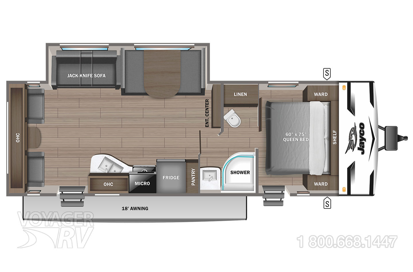 2025 Jayco Jay Flight SLX 262RLSW Floorplan