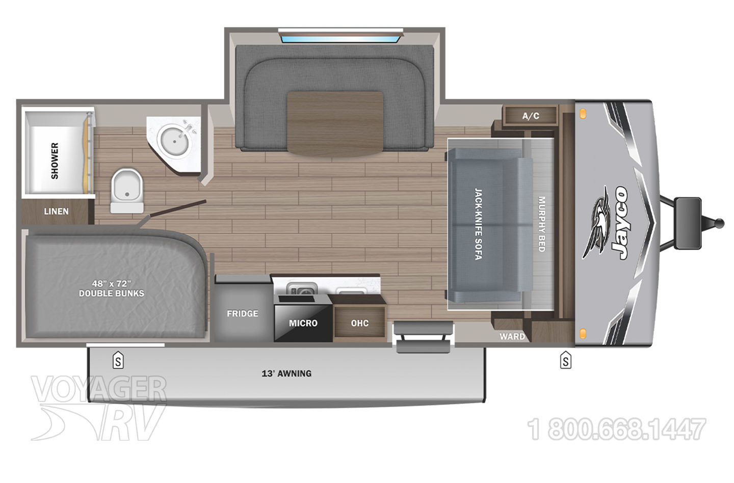 2025 Jayco Jay Flight SLX 197MBW Floorplan