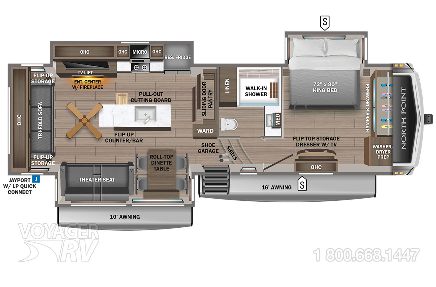 2022 Grand Design Solitude 346FLS Floorplan