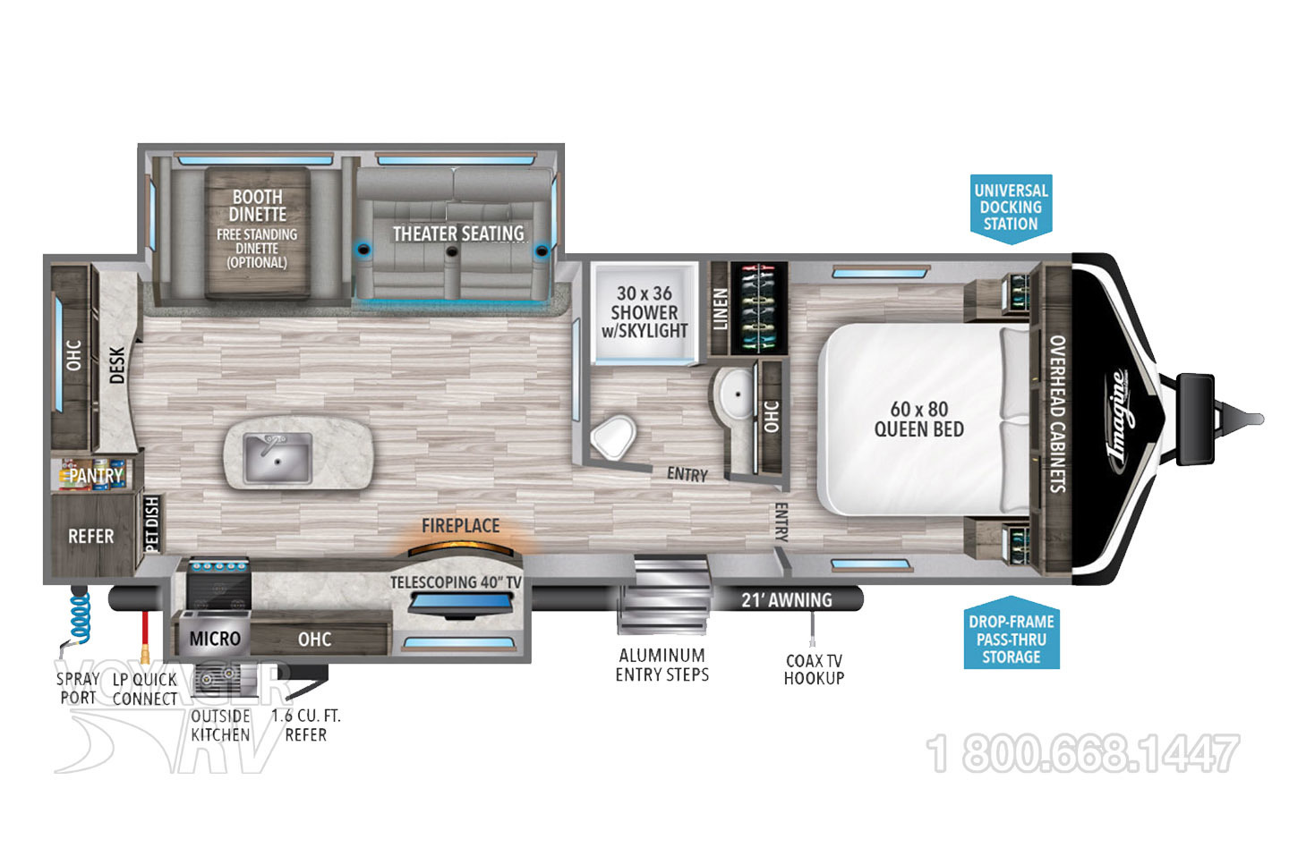 2024 Jayco Jay Feather 25RB Floorplan