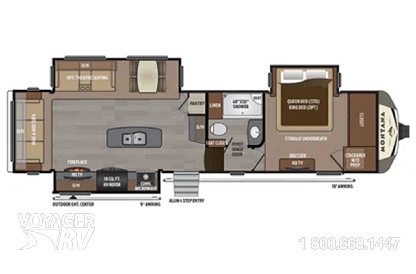 2019 Grand Design Solitude 384GK Floorplan