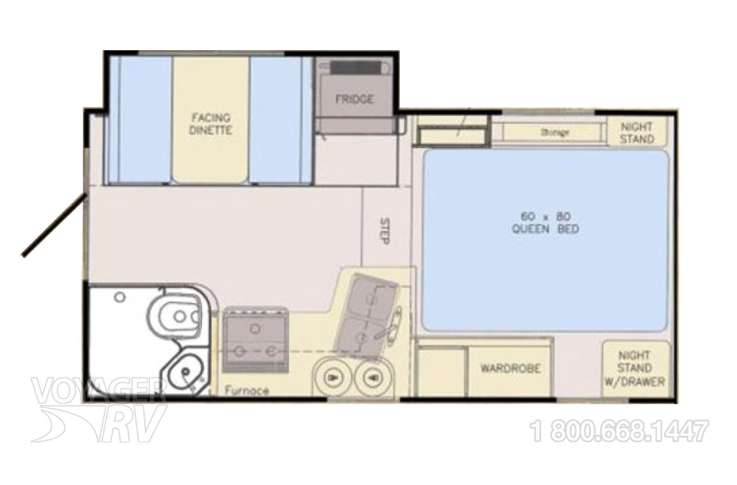 2018 Lance 855S  Floorplan