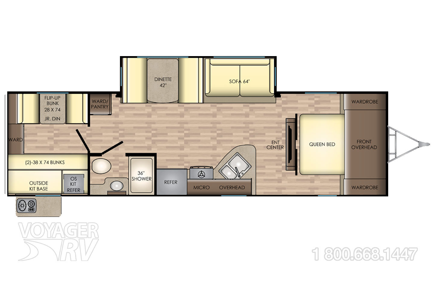 2025 Jayco Jay Flight SLX 260BHW Floorplan