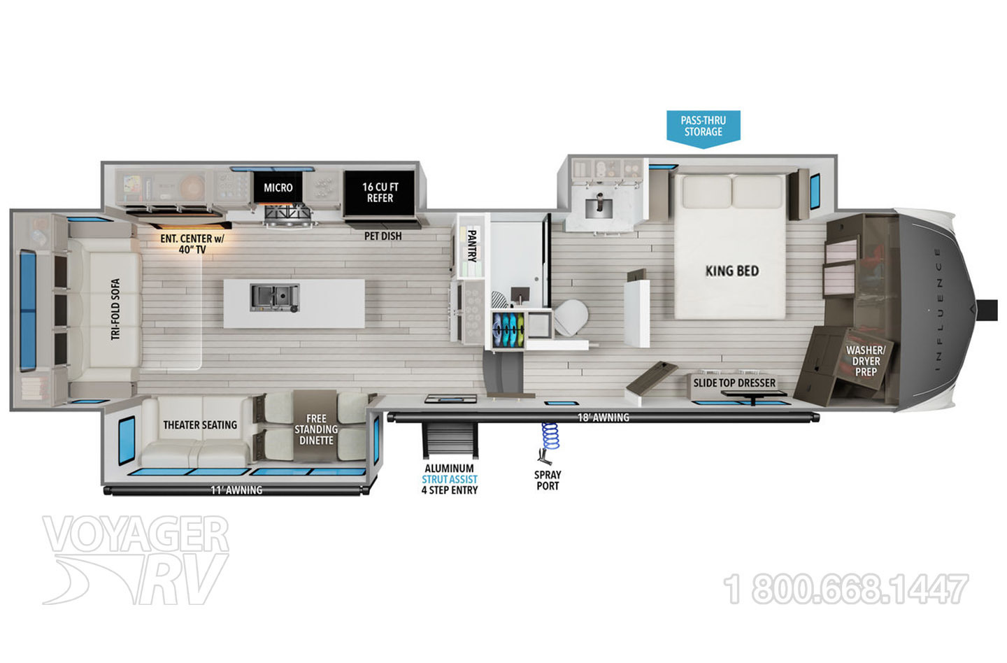 2025 Grand Design Solitude 370DV Floorplan