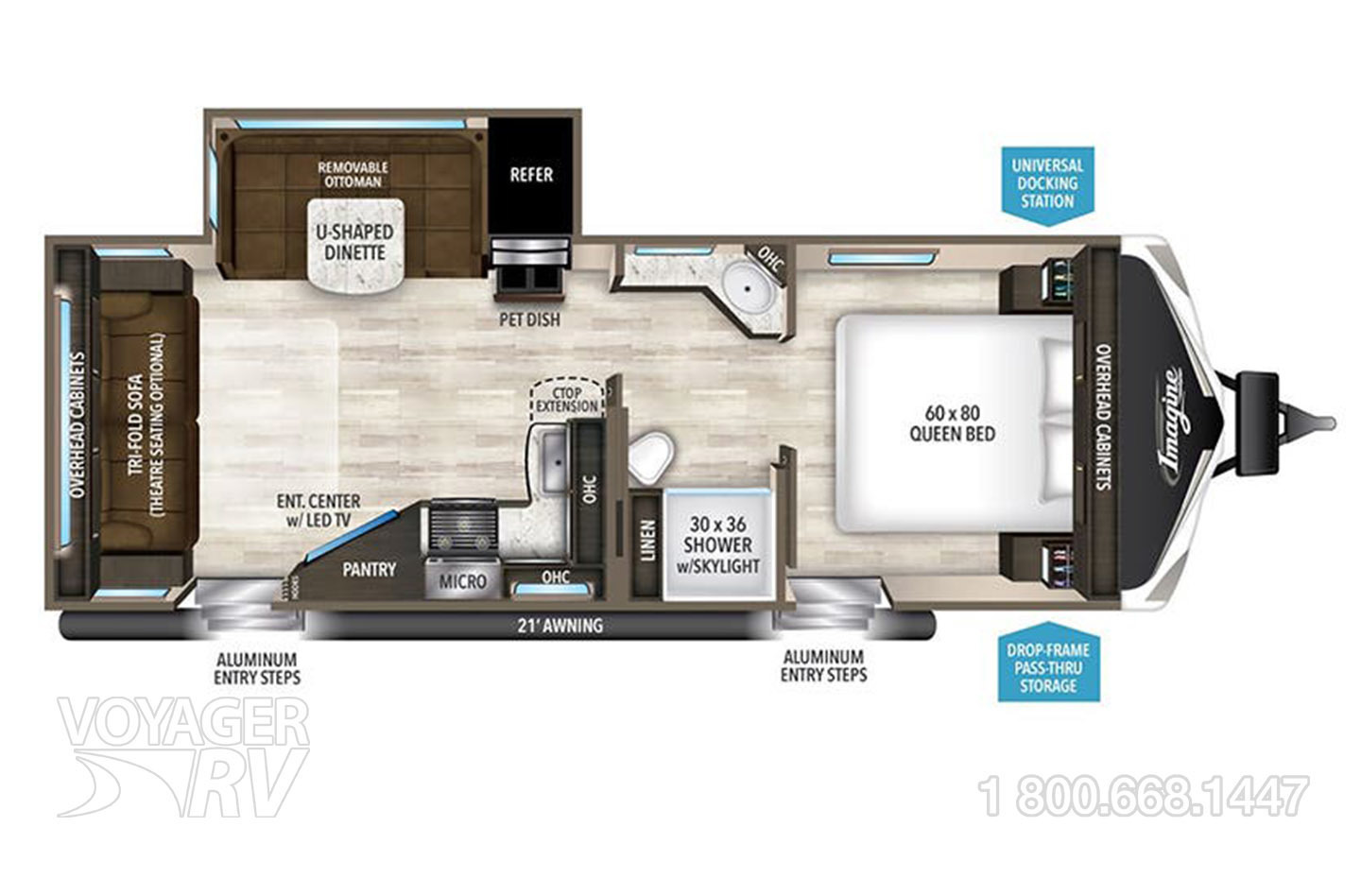 2017 Coachmen Freedom Express 276RKDS Maple Edition Floorplan