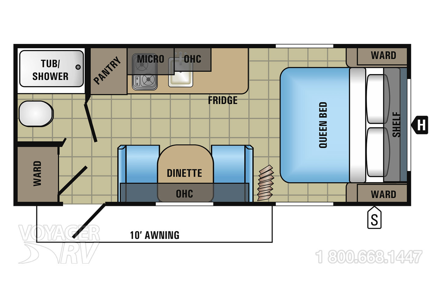 2017 Jayco  Jay Flight 195RBS Floorplan