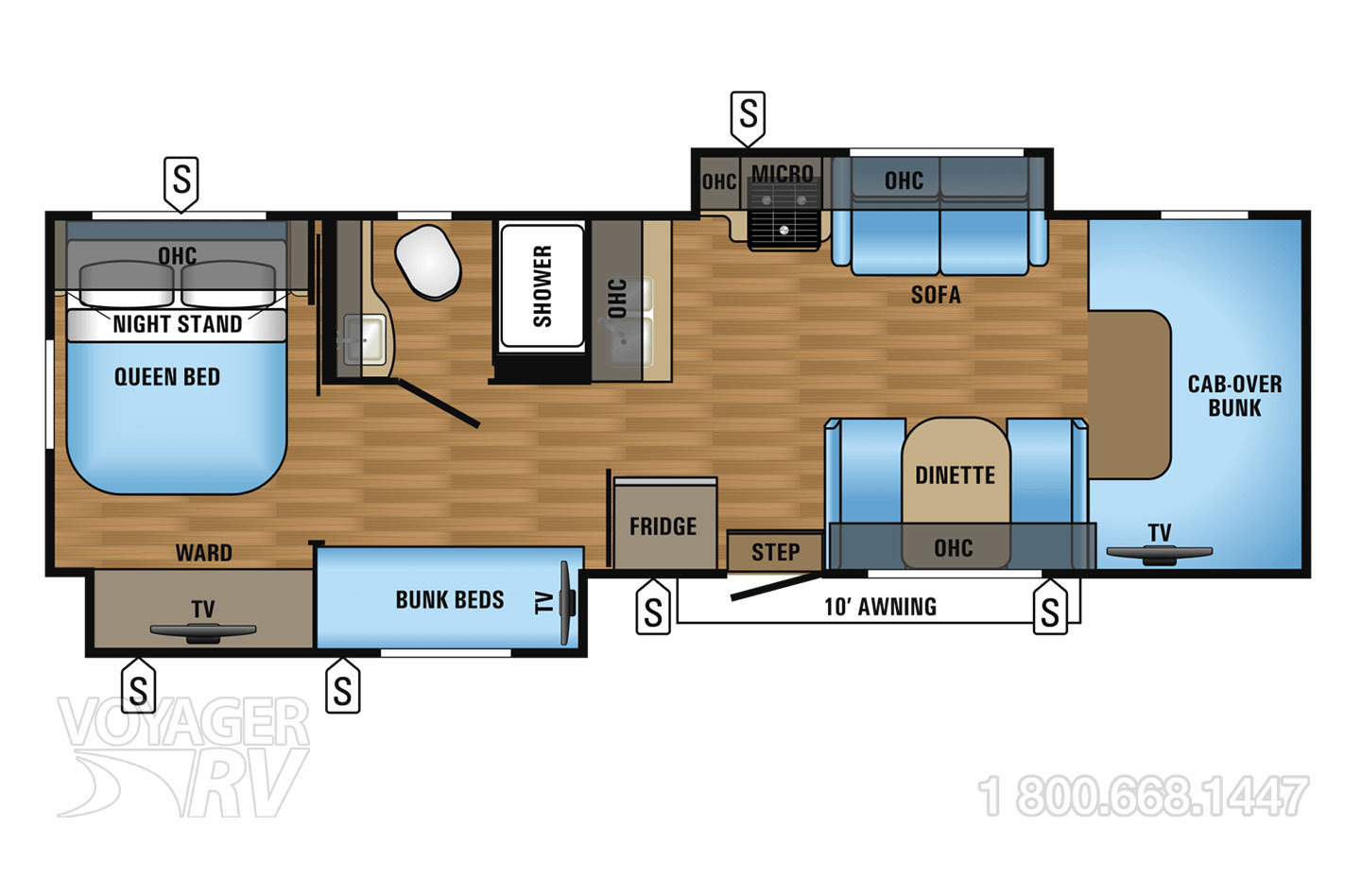 2017 Jayco  Greyhawk 31FS Floorplan