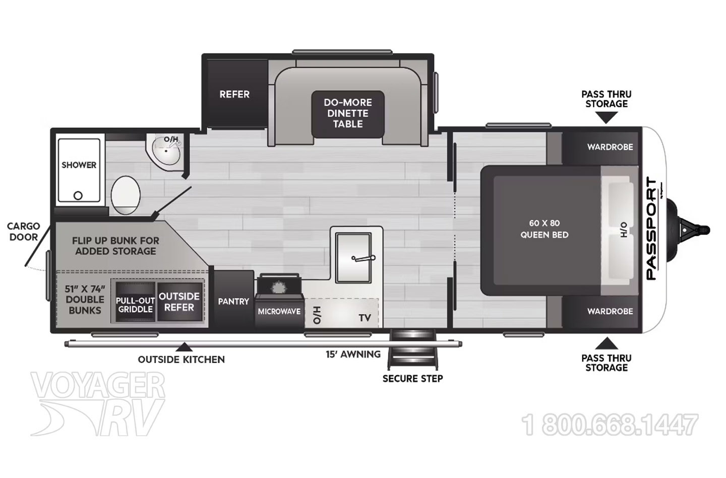 2025 Keystone Passport SL 229BHWE Floorplan