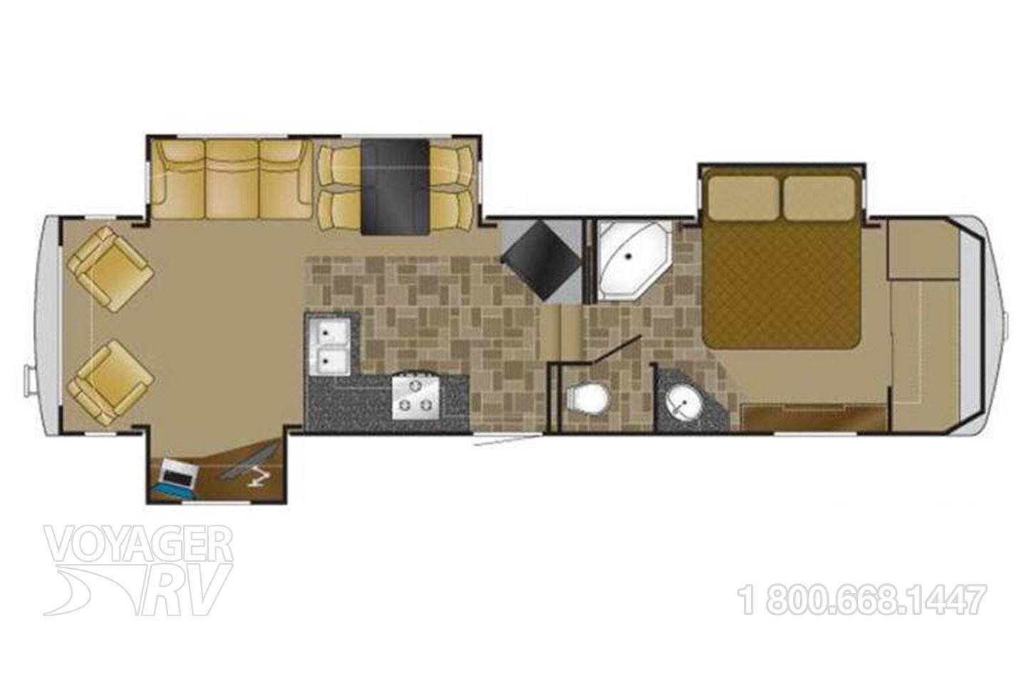 2017 Coachmen Freedom Express 276RKDS Maple Edition Floorplan