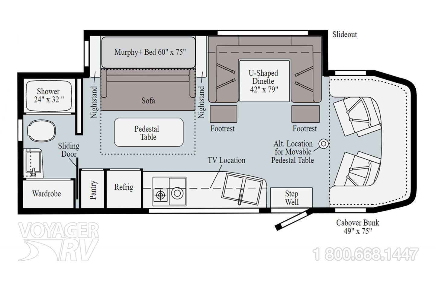 2017 Winnebago View 24J Floorplan