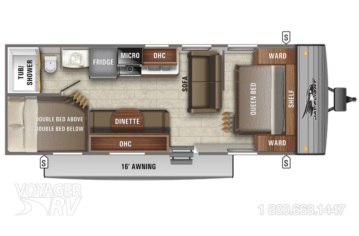 2021 Jayco Jay Flight 264BHW BAJA Floorplan