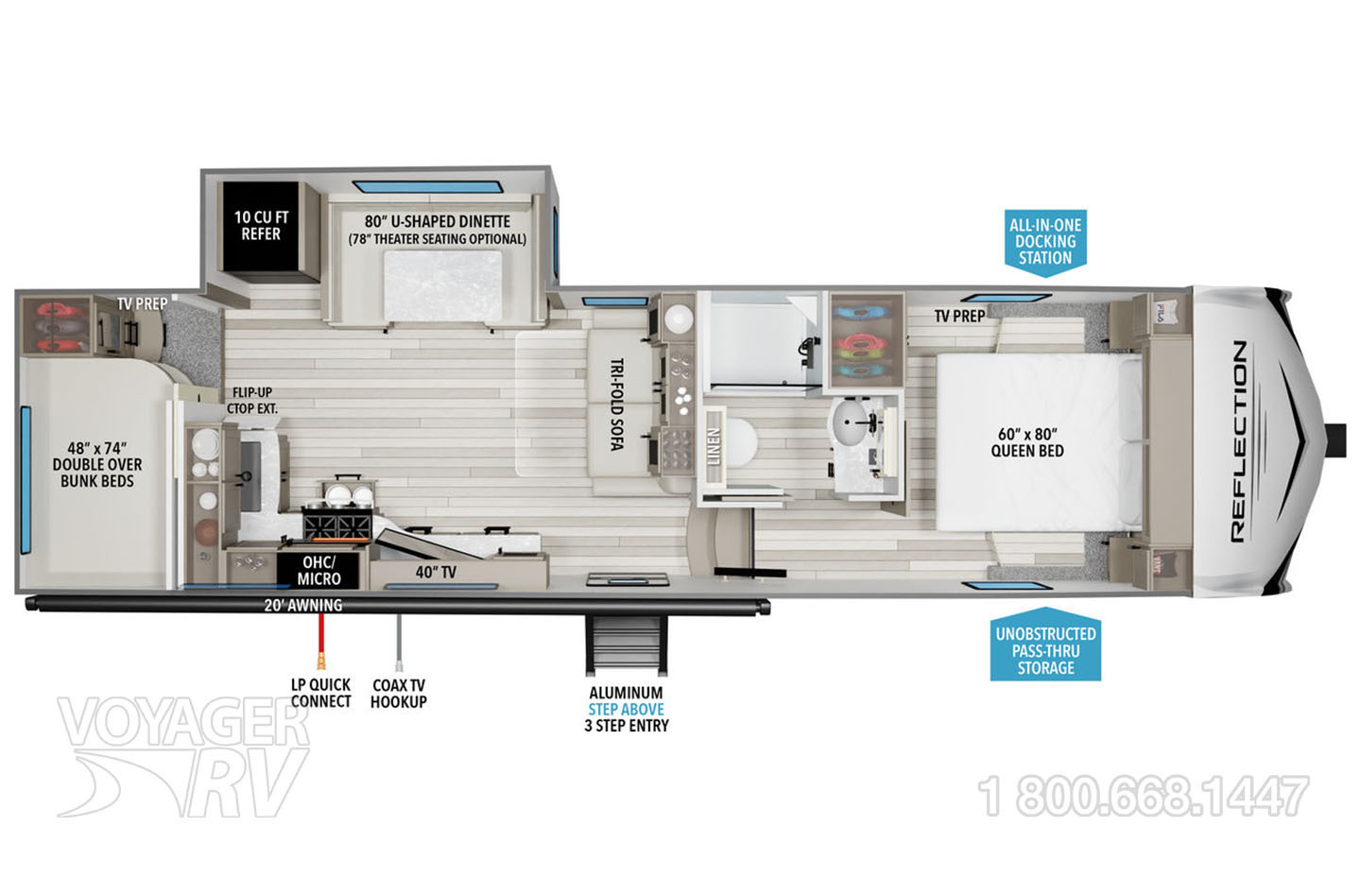 2025 Grand Design Reflection 100 Series 27BH Floorplan