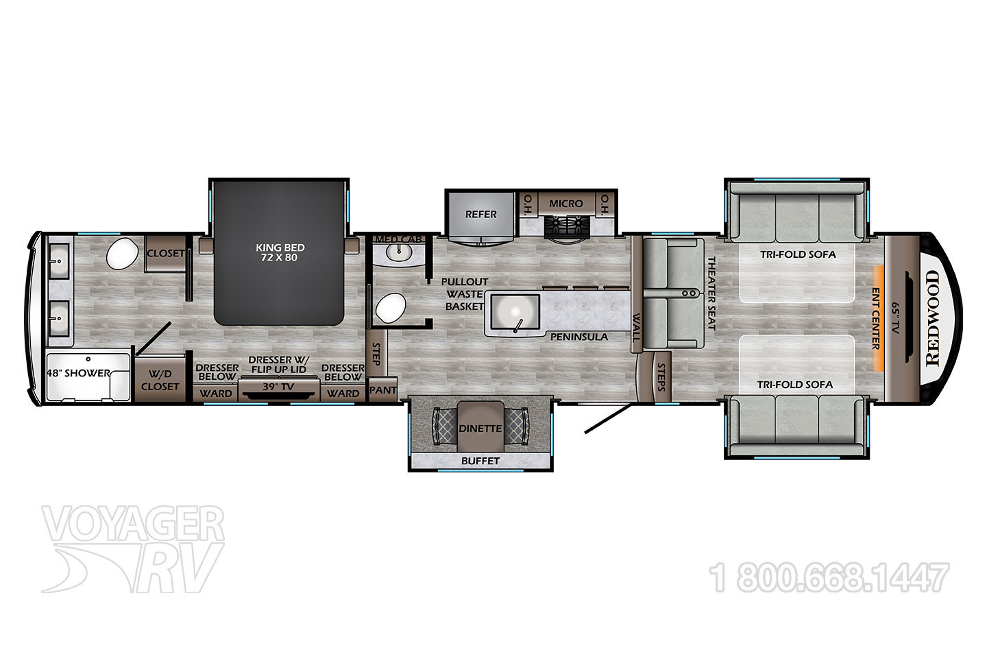 2024 Grand Design Solitude 391DL Floorplan