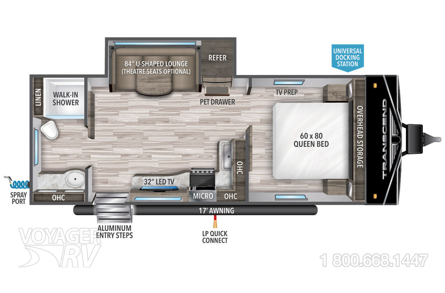 2022 Grand Design Transcend Xplor 240ML Floorplan