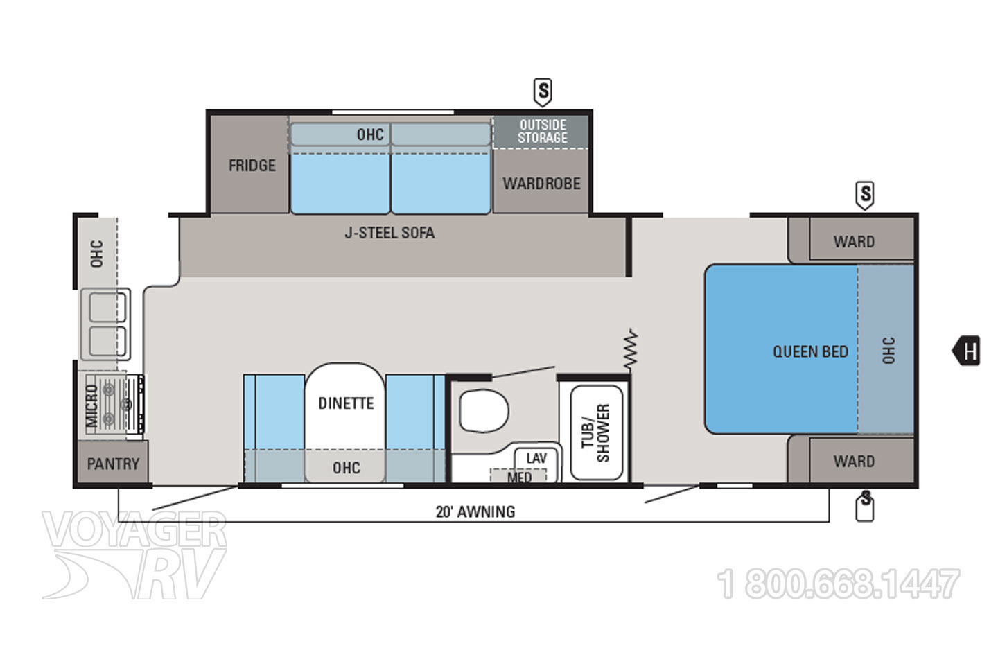 2012 Jayco Eagle 256RKS Floorplan