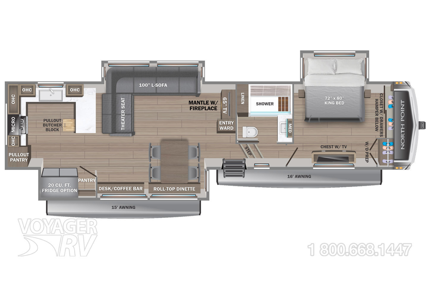 2025 Jayco North Point 365RKTS Floorplan