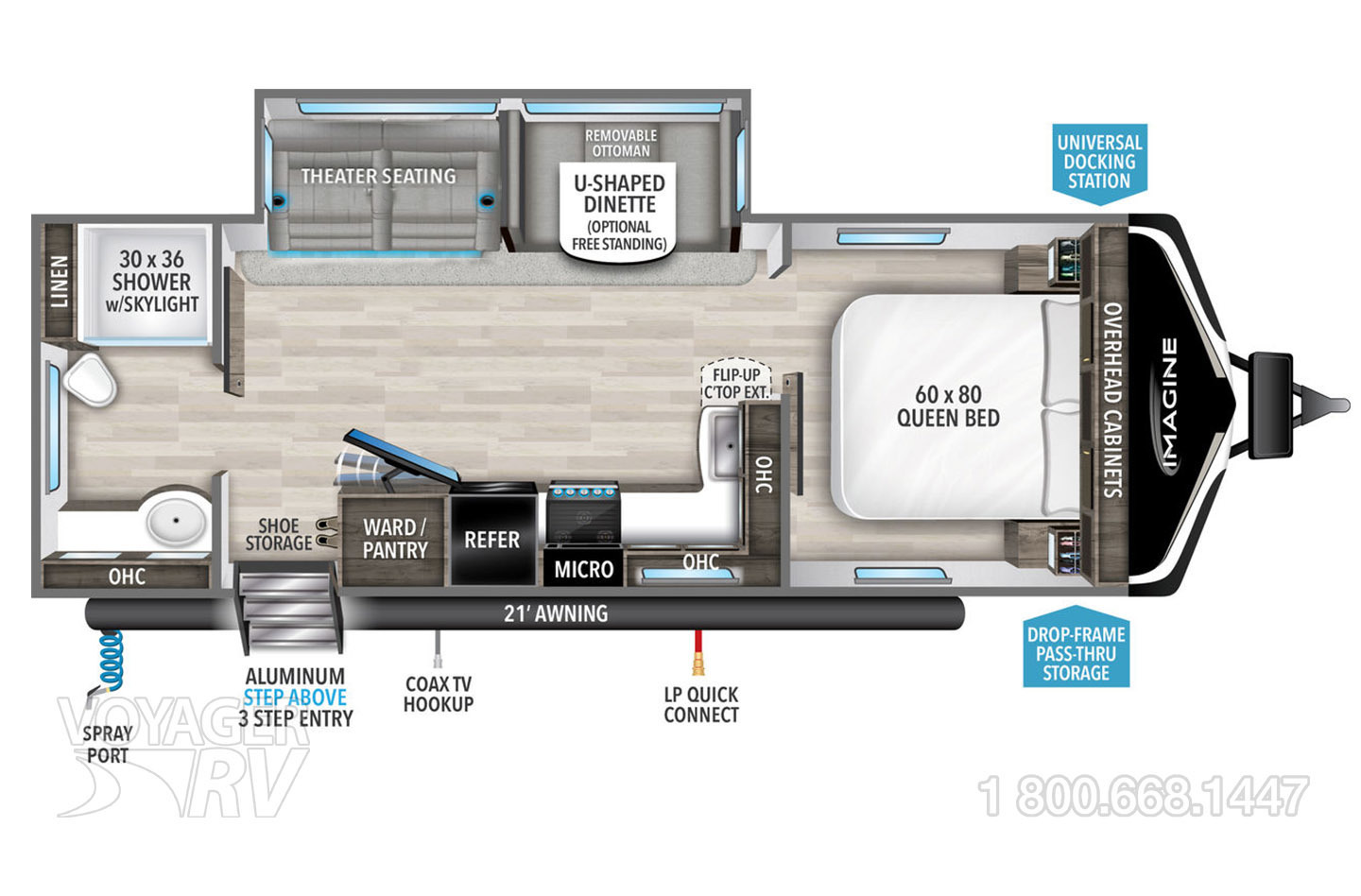 2025 Grand Design Imagine 2600RB Floorplan