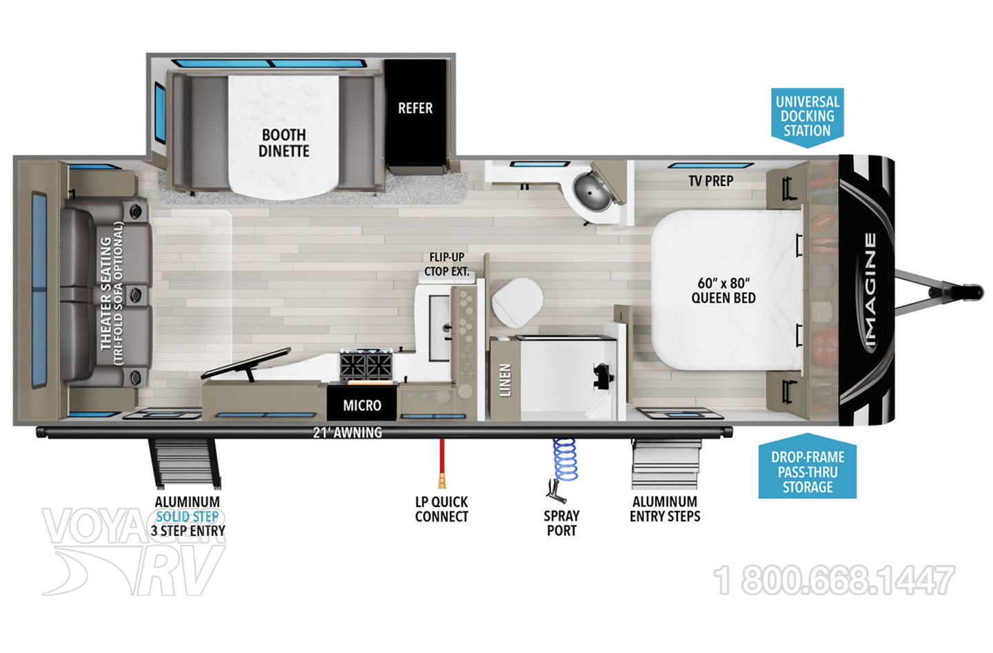 2025 Grand Design Imagine 2500RL Floorplan