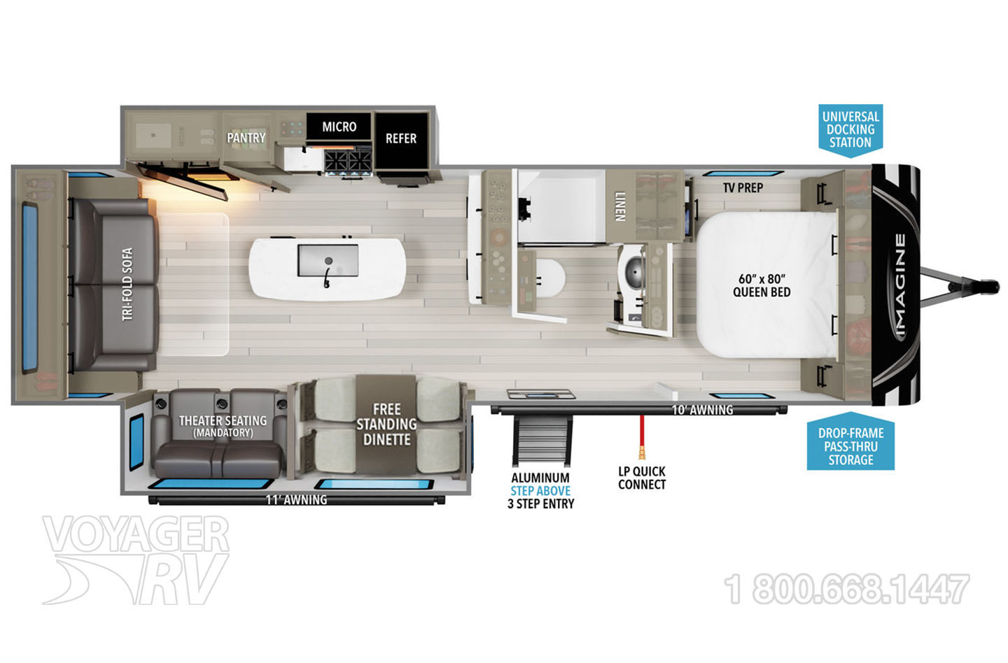 2025 Grand Design Imagine 2970RL Floorplan