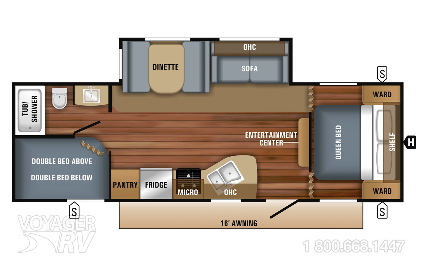 2018 Jayco Jay Flight SLX 267BHSW Floorplan