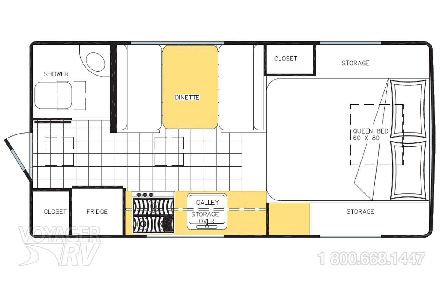 2018 Lance 855S  Floorplan