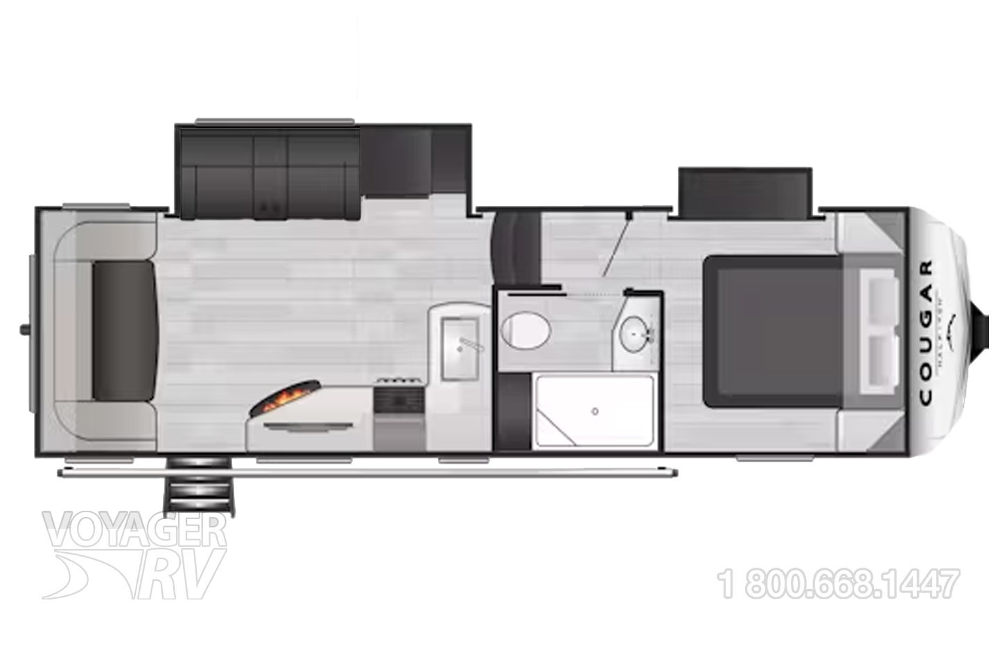 2019 Grand Design Reflection 150 Series 295RL Floorplan