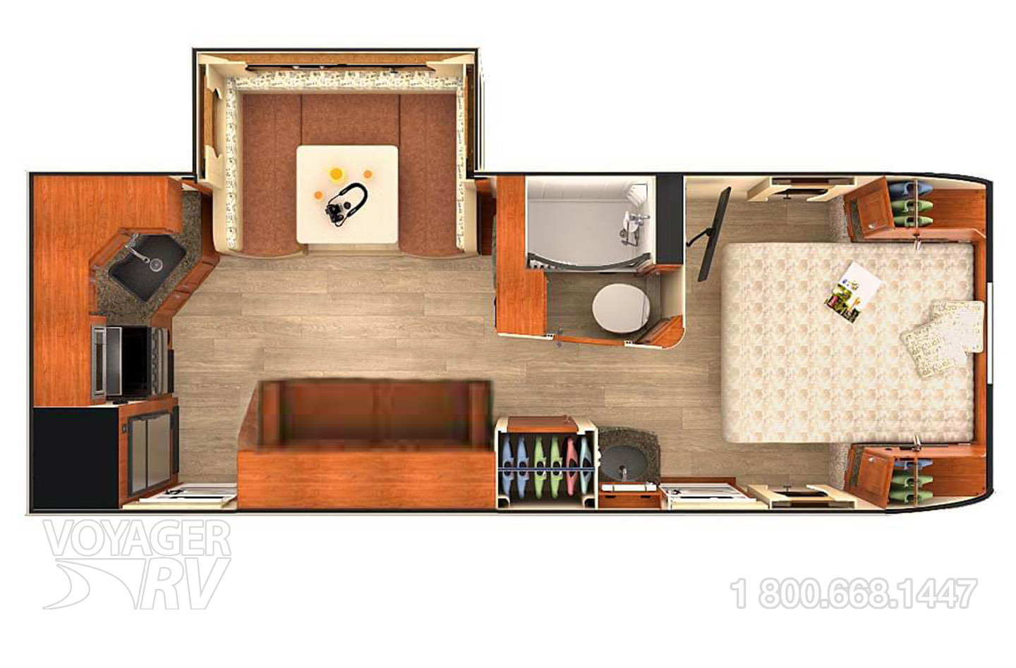 2023 Forest River Surveyor 203RKLE Floorplan