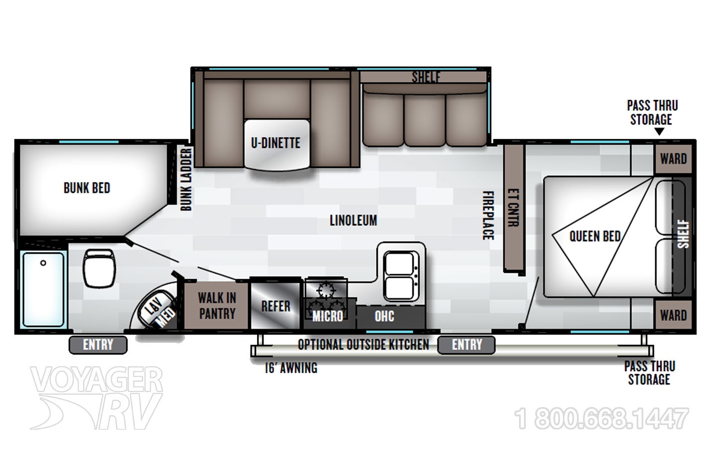 2020 KZ Connect 231RK  Floorplan