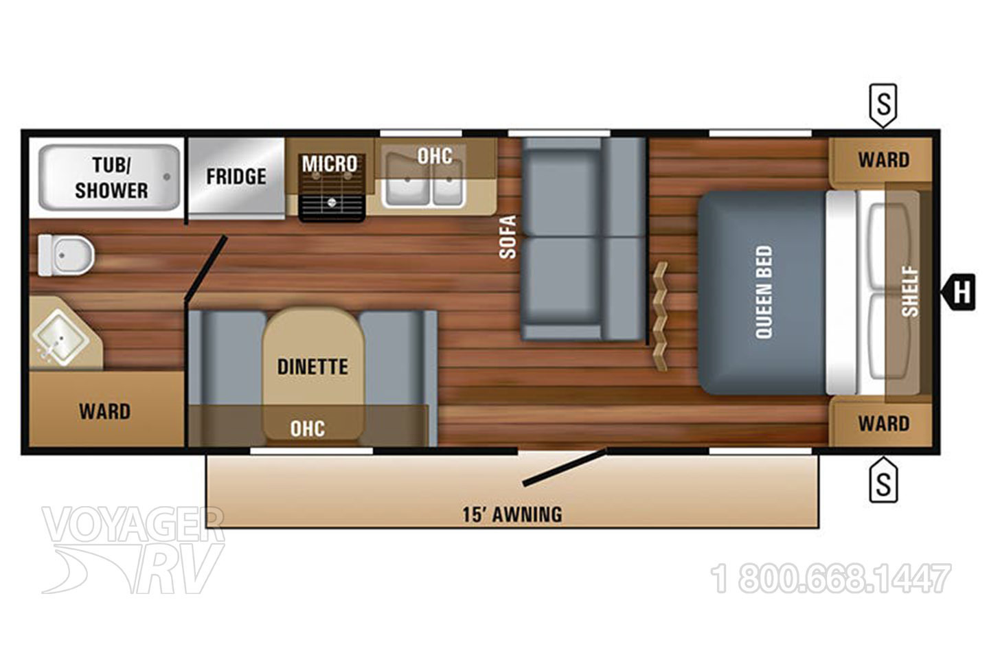 2018 Jayco Jay Flight SLX 232RB Floorplan