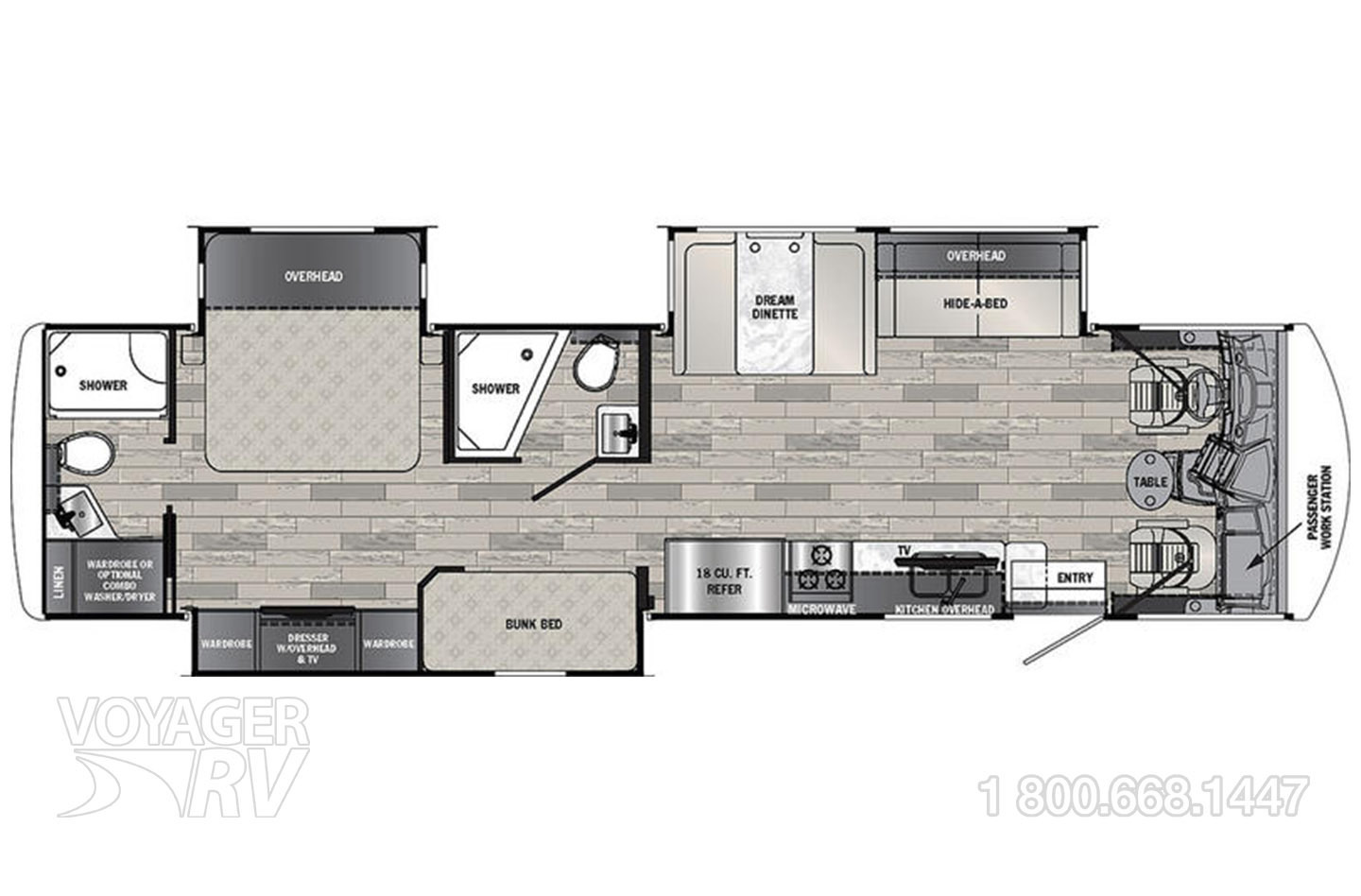 2024 Forest River Georgetown 36B5 Floorplan