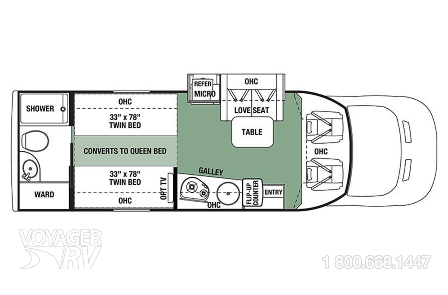 2020 Jayco Greyhawk 27U Floorplan