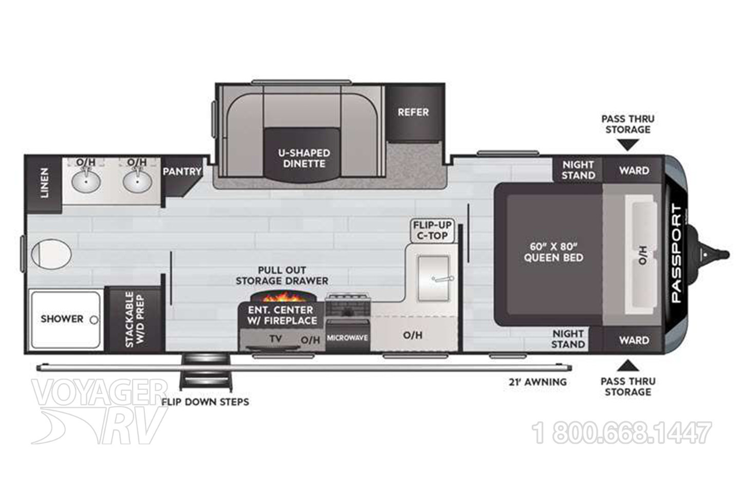 For Sale: Used 2021 Keystone Passport GT 2400RB Travel Trailers ...